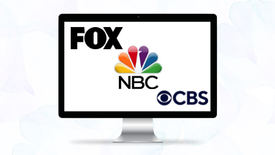 FOX, NBC, CBS global PR Banner